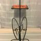 Wrought iron newspaper holder
