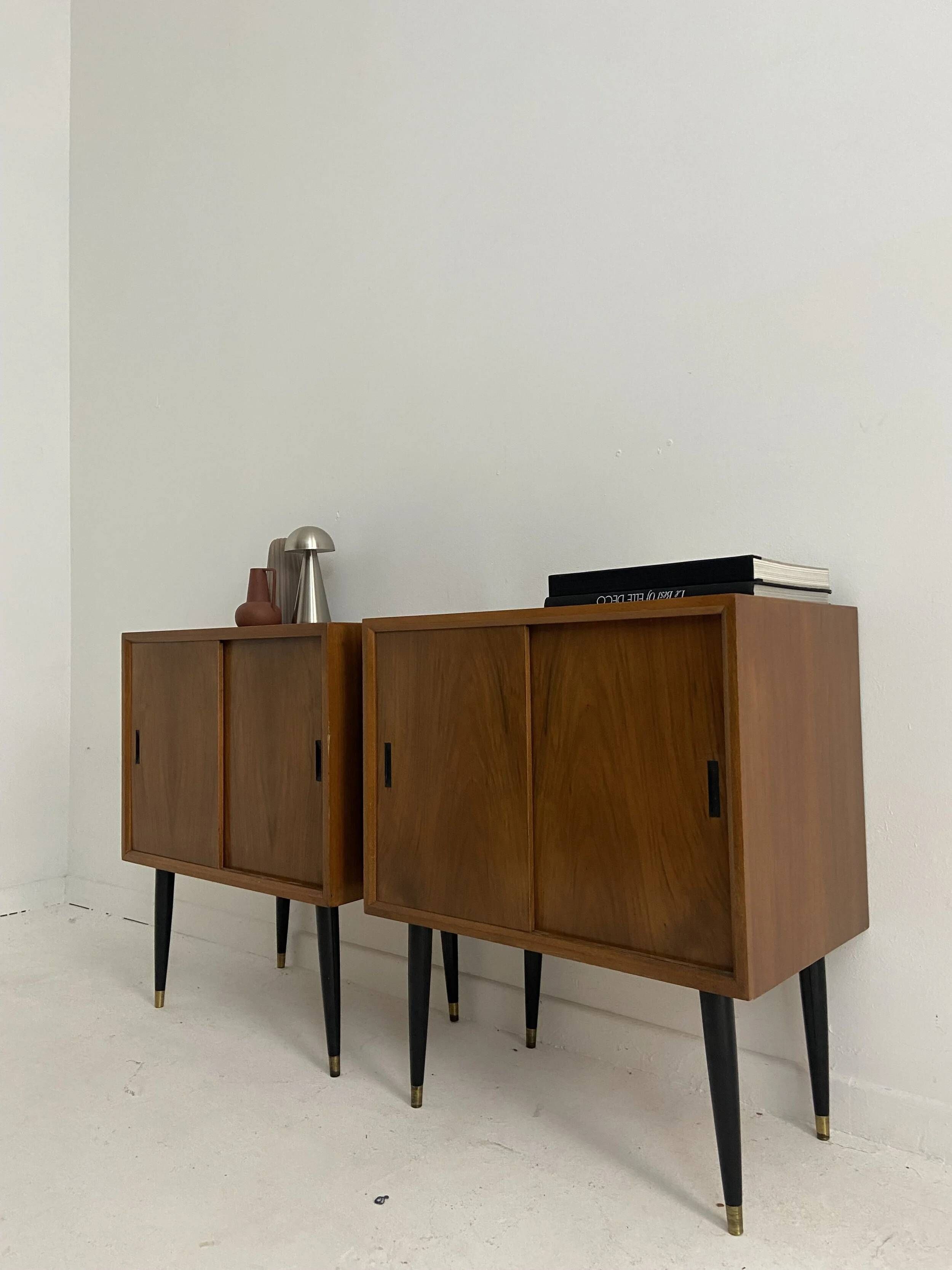 Pair of small vintage sideboards