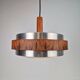Vintage Scandinavian Pendant Lamp in Teak, 1960s