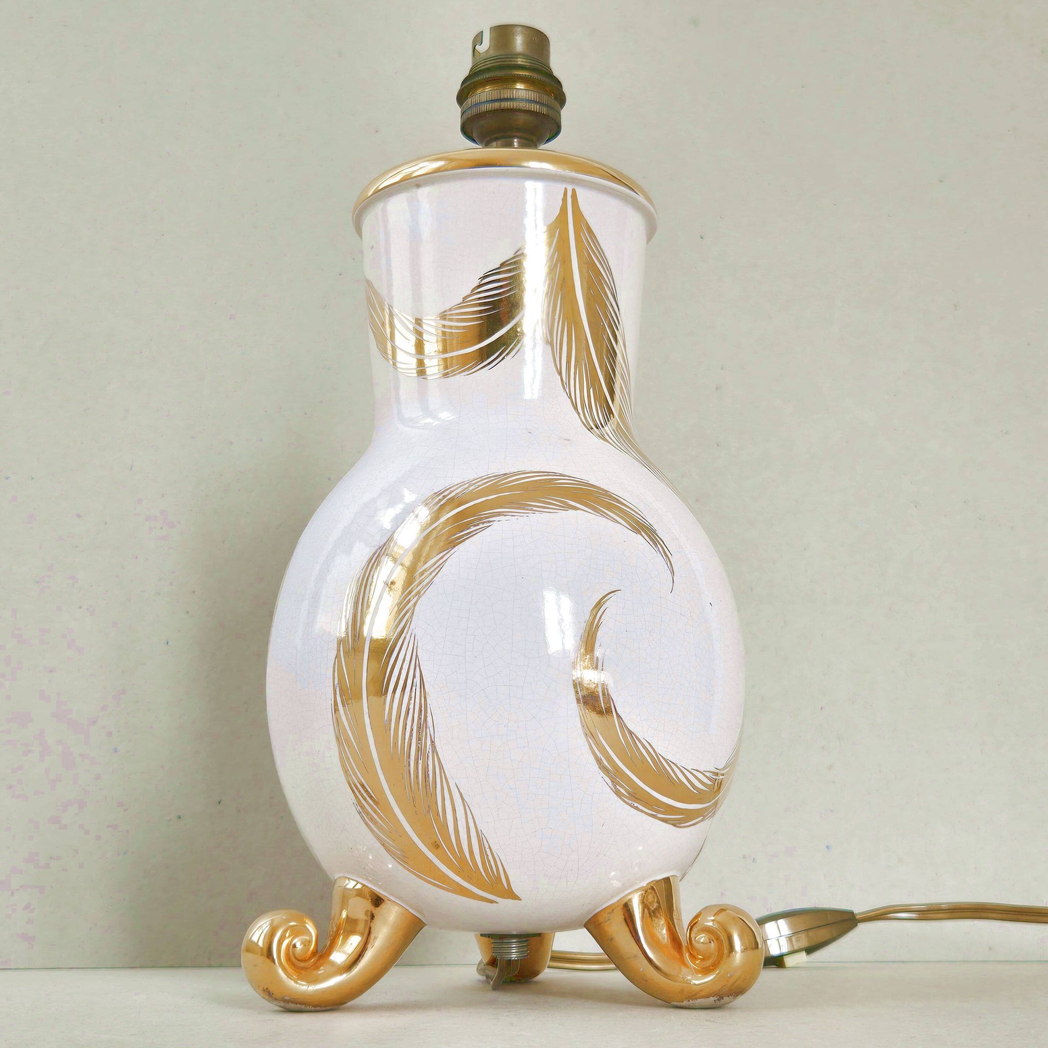 Lampe tripode vintage 1950