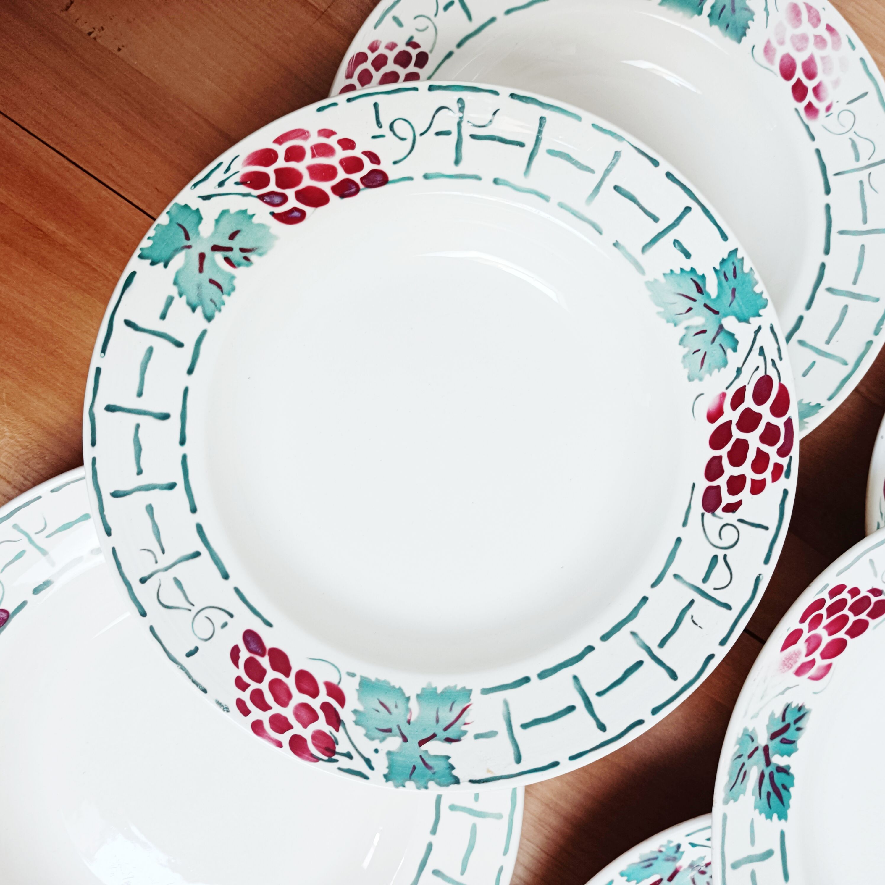Lot de 4 assiettes creuses Badonviller Meudon