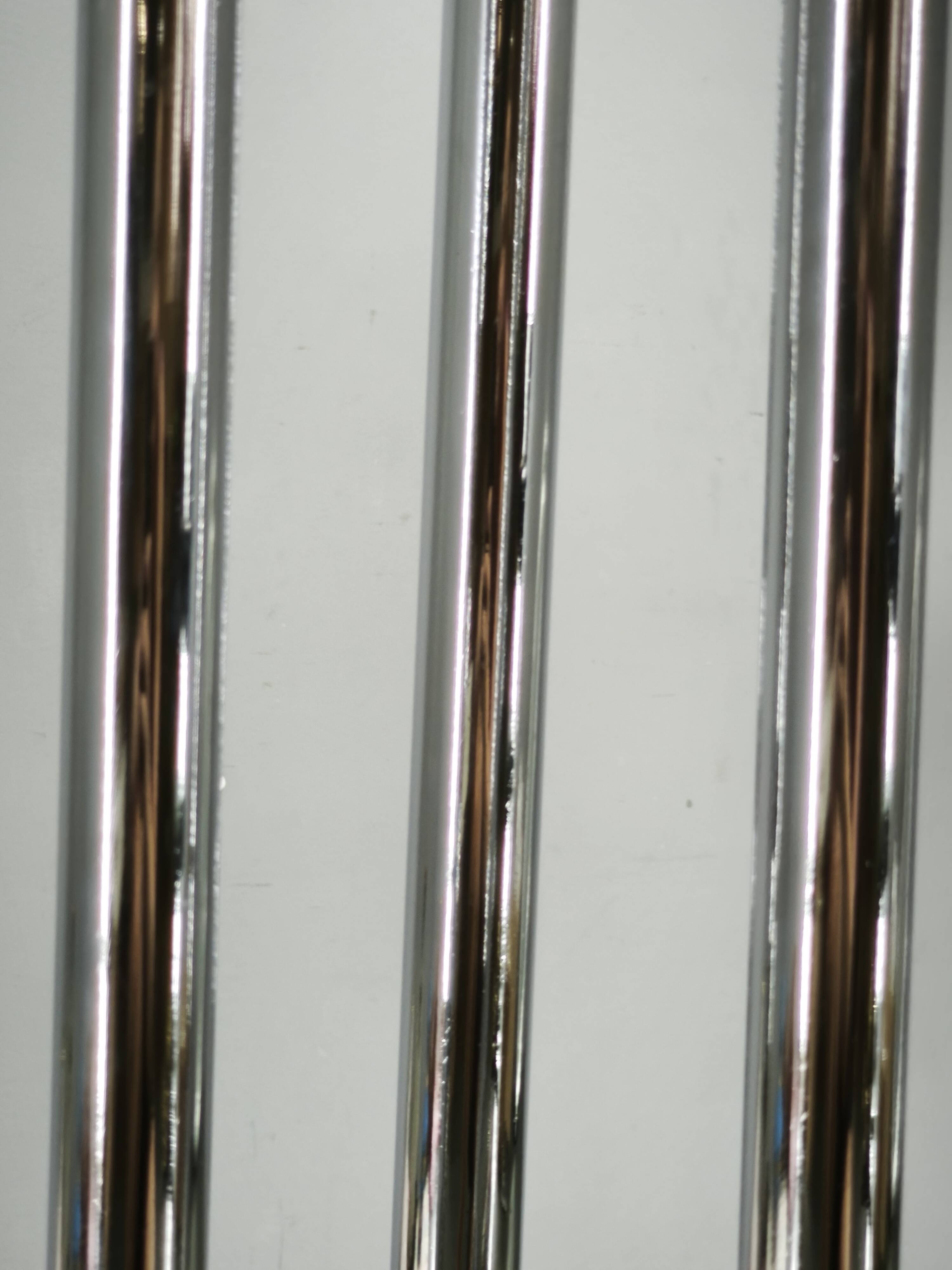 1970s Italian Murano Glass, Chrome and Marble Three-Light Floor Lamp