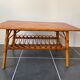 Vintage rattan coffee table 86x53x46 70s