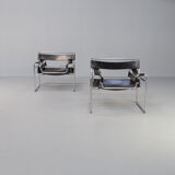 Paire de fauteuils "wassily" B3 de Marcel Breuer pour Gavina