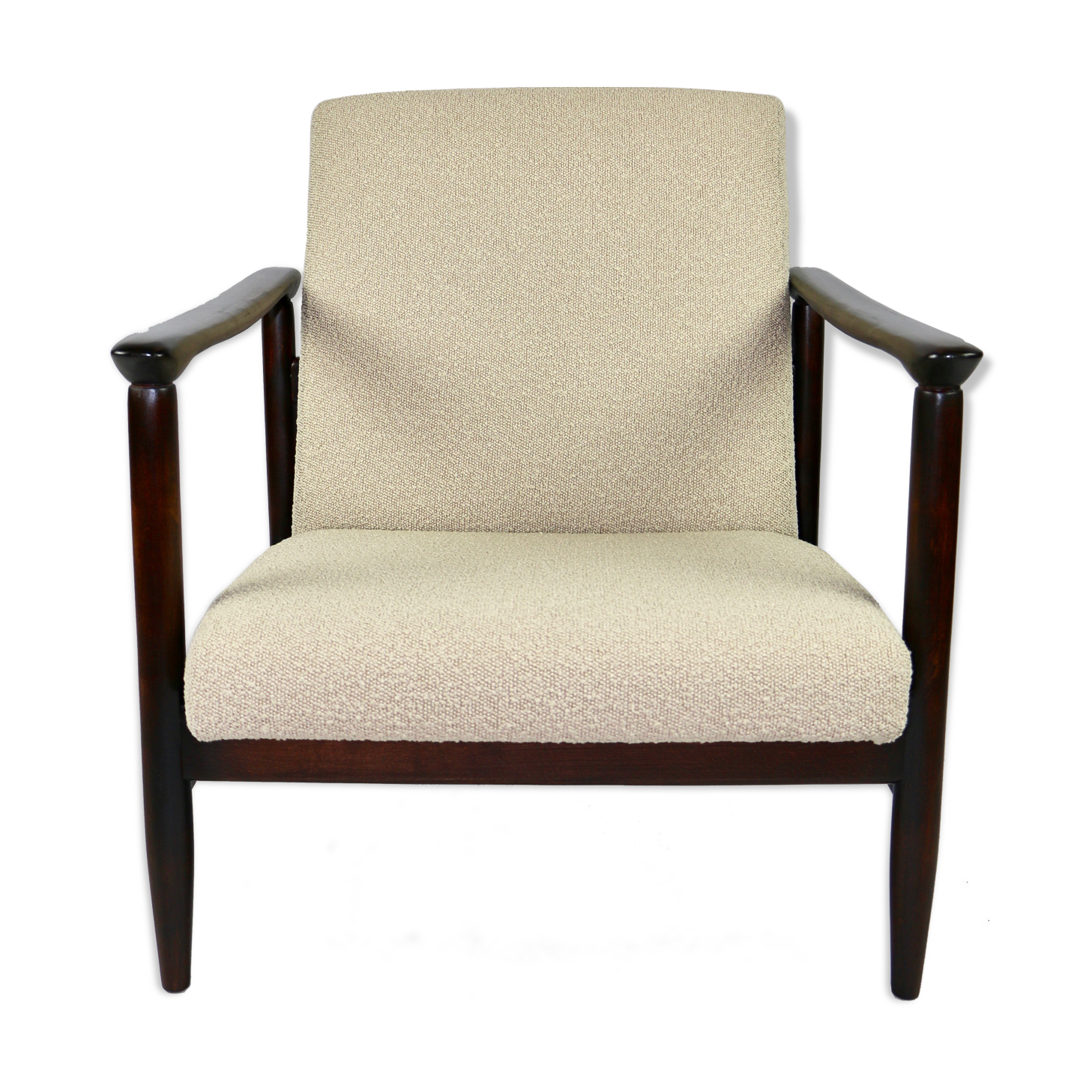 Beige Boucle GFM-142 Armchair by Edmund Homa, 1970s