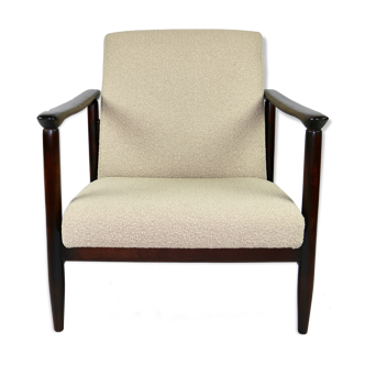 Beige Boucle GFM-142 Armchair by Edmund Homa, 1970s