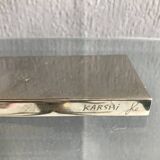 Candleholder silver plated, made in Israel by Karshi, 1970