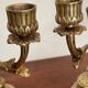 Pair of candle holders in gilded bronze nineteenth century