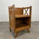Table de chevet croisillons bois années 50