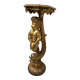 19th century gilded carved wooden presentation column