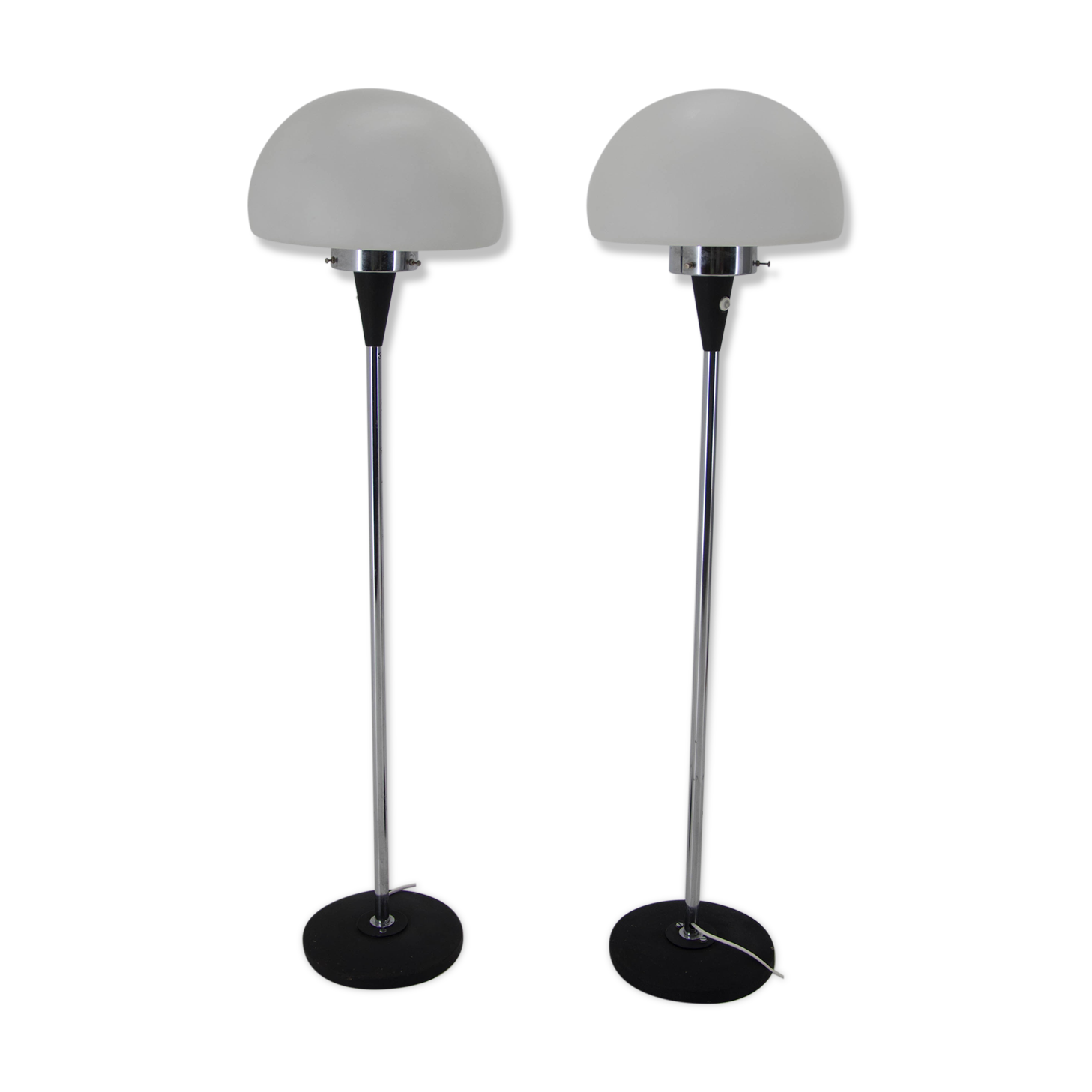 Pair of two floor lamps by Jaroslav Bejvl for Lidokov, 1960s