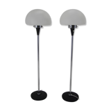 Pair of two floor lamps by Jaroslav Bejvl for Lidokov, 1960s