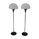 Pair of two floor lamps by Jaroslav Bejvl for Lidokov, 1960s