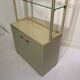 1970s Pierre Vandel Display Cabinet Shelving Cream and Brass