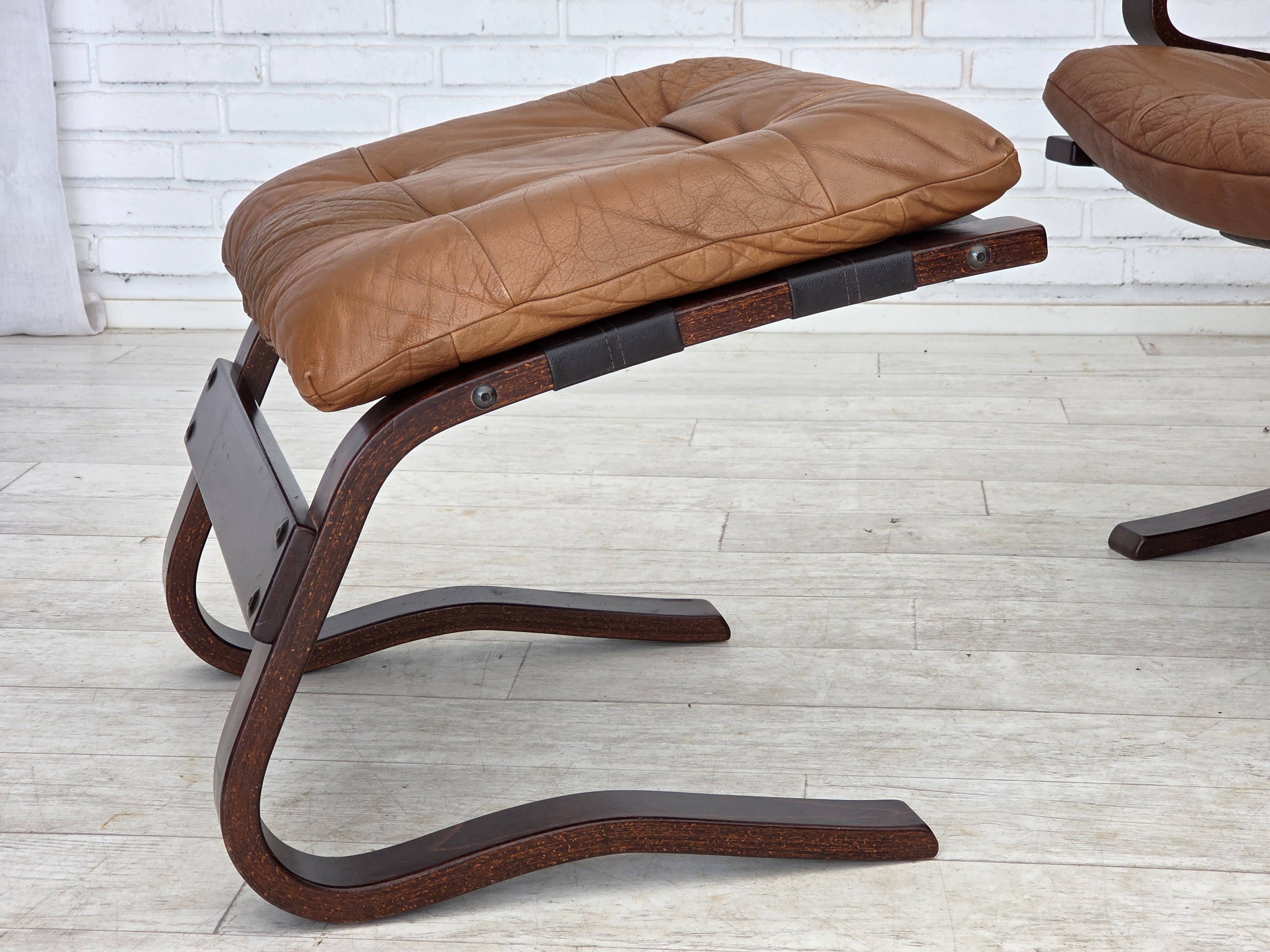 1970s, Norwegian design by Else & Nordahl Solheim, set of 2 chairs.