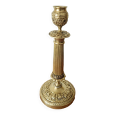 Empire gilded bronze candlestick, 19th century