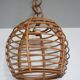 Vintage rattan hanging lamp