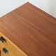 Vintage wood and metal chest of drawers, 1960