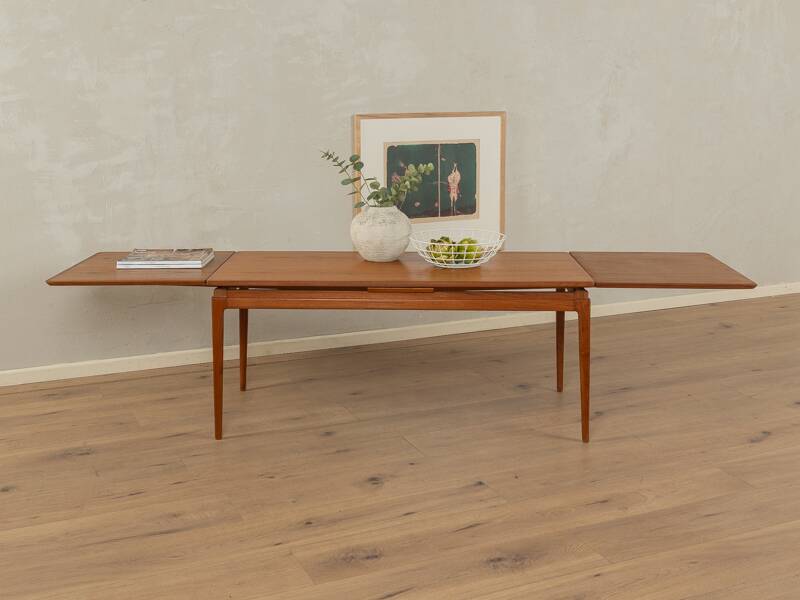 Rare extendable teak coffee table from the 1960s