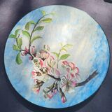 Plat decoratif à décor de fleurs de cerisier