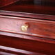 English Mahogany Desk Queen Anne Style, 1970s