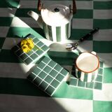 Coasters - Glass enamels - Coasters - Mosaic - Handmade - Set of 6