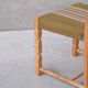 Set of six oak mid-century dining chairs