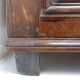 18th century walnut chest of drawers with red marble top