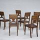 Suite de 6 chaises scandinaves années 30, bon état d'origine.
