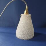 Scandinavian Perspex pendant light from the 70s, vintage France - newly electrified