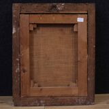 Peinture italienne du 19e siècle, portrait d'une jeune fille