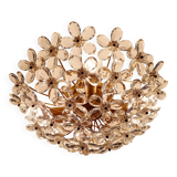 Italian ceiling light in Murano glass, 1970.