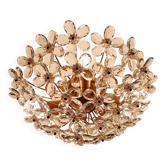 Italian ceiling light in Murano glass, 1970.