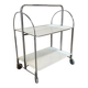 Vintage chrome folding bar/side table