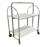 Vintage chrome folding bar/side table