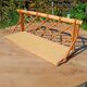 Small vintage wall shelf in bamboo and rattan – 1970s