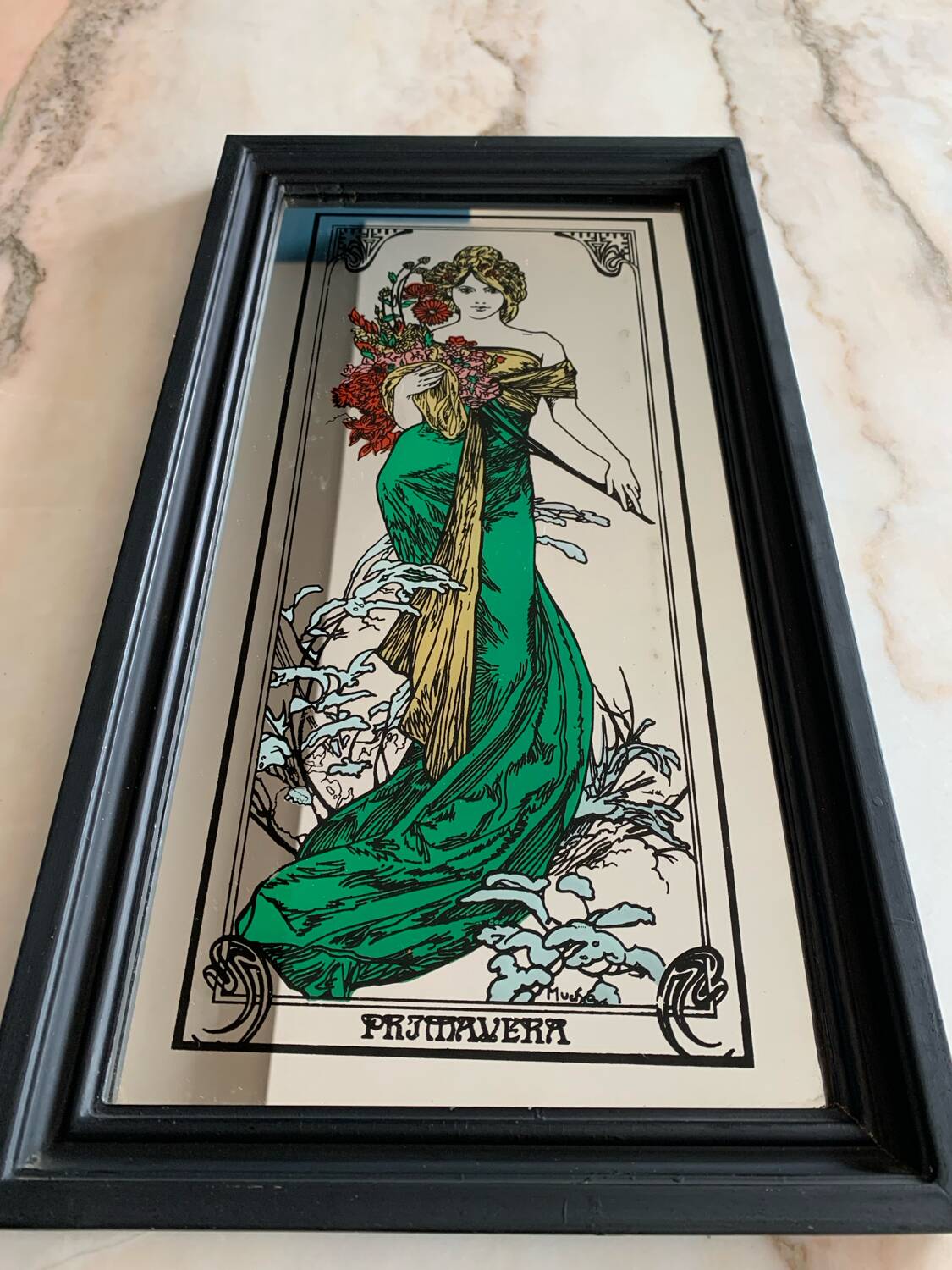 Alphonse Mucha mirrors - “The 4 seasons”