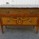 Louis XVI style commode in marquetry, 20th century – Marble top