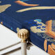 Brass jacquard steel curule bench from Maison Jansen circa 1960