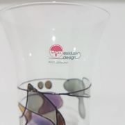 Nagel Vase Exclusive Design, hand-blown transparent glass, Germany, 1980s.