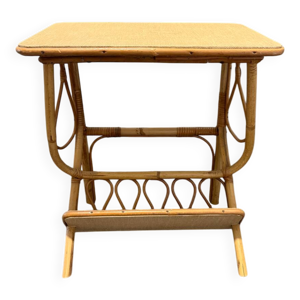 Table de chevet en rotin