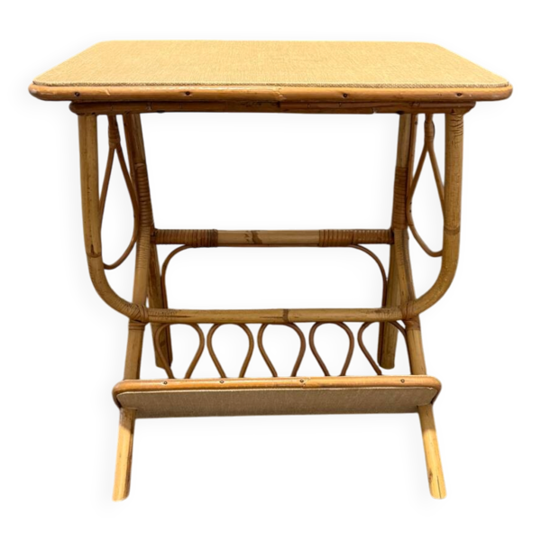 Table de chevet en rotin