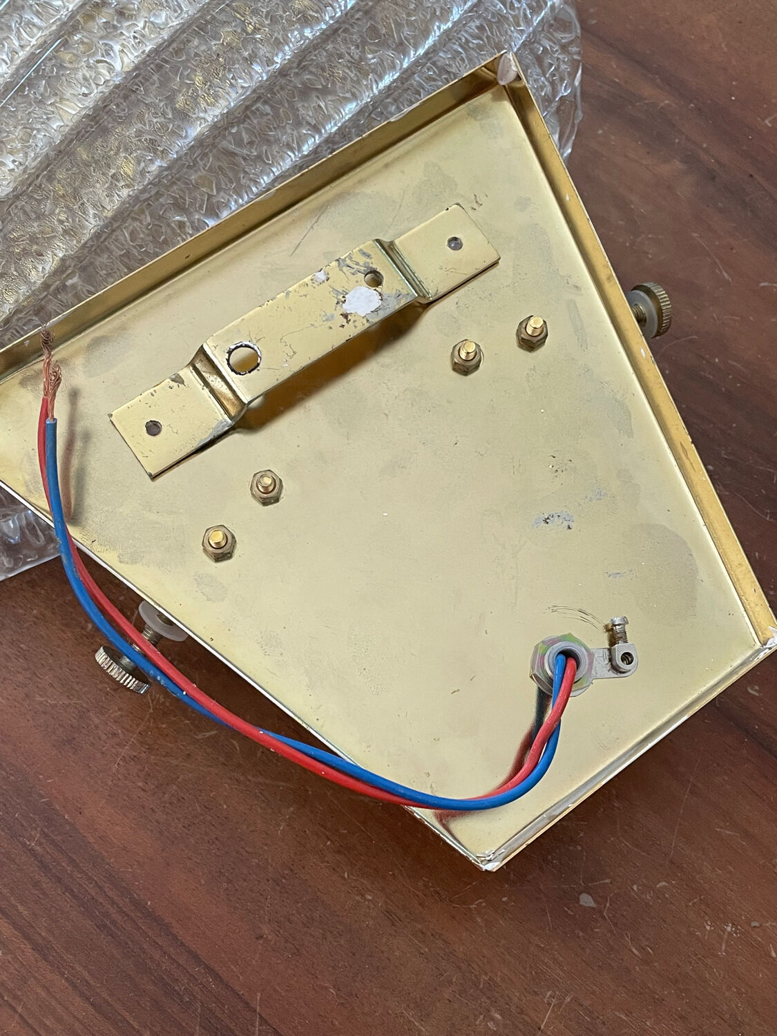 Vintage shell Murano wall lamp