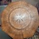 Marquetry pedestal table