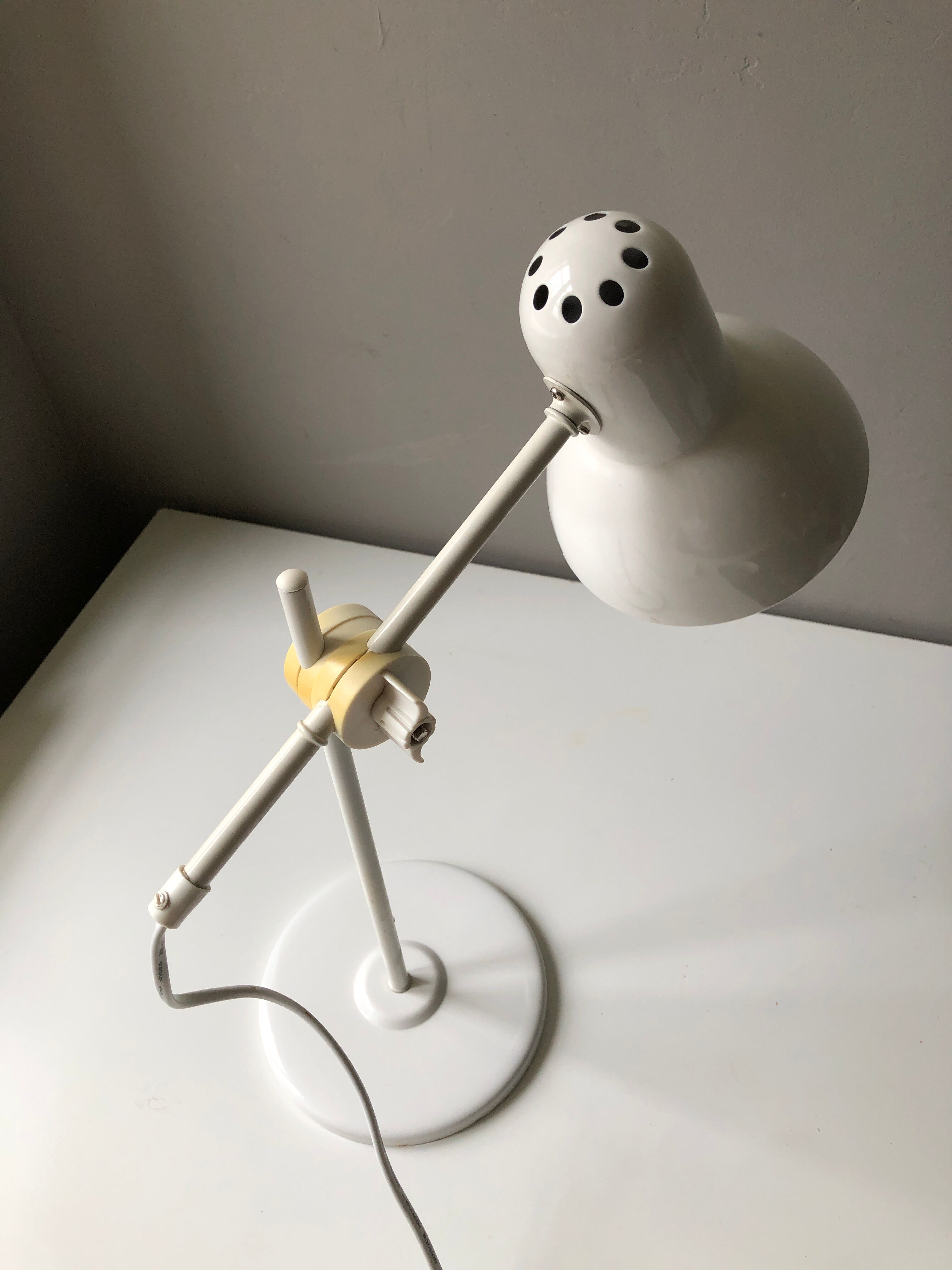Lampe de bureau orientable blanche