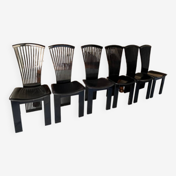 Lot de 6 chaises de Pietro Constantini