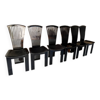 Lot de 6 chaises de Pietro Constantini