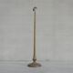 Art deco french wooden and metal gilt floor lamp