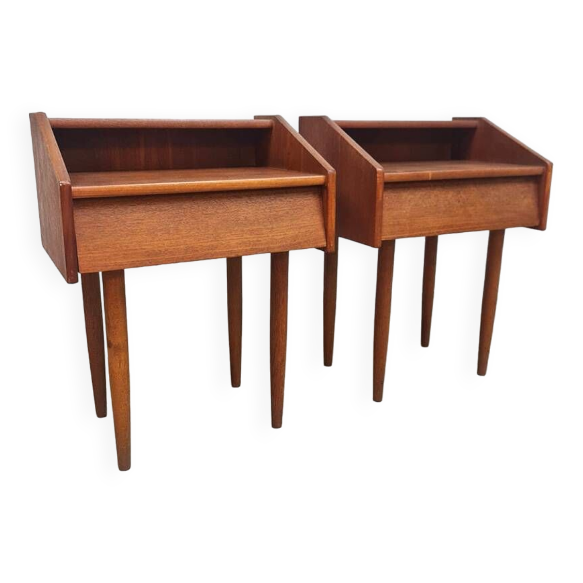 Vintage Danish design night stands cabinet 1960