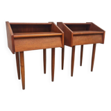 Vintage Danish design night stands cabinet 1960